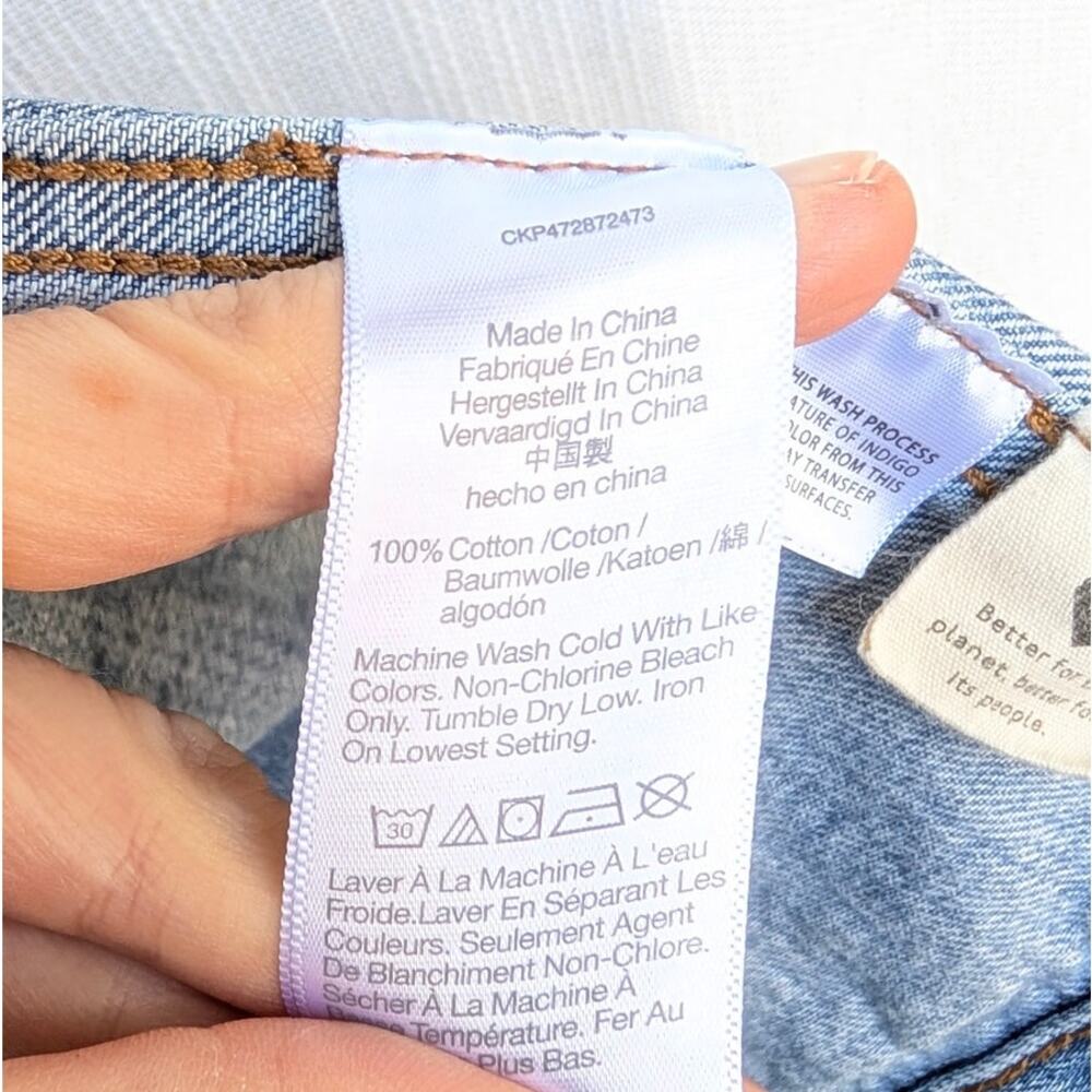 Madewell The Oversized Trucker Jean Jacket in Kelson Wash Womens XL Blue Denim - Picture 11 of 11